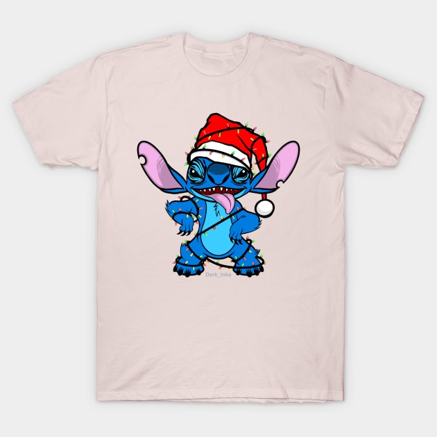 Christmas Stitch T-Shirt by Dark_Inks